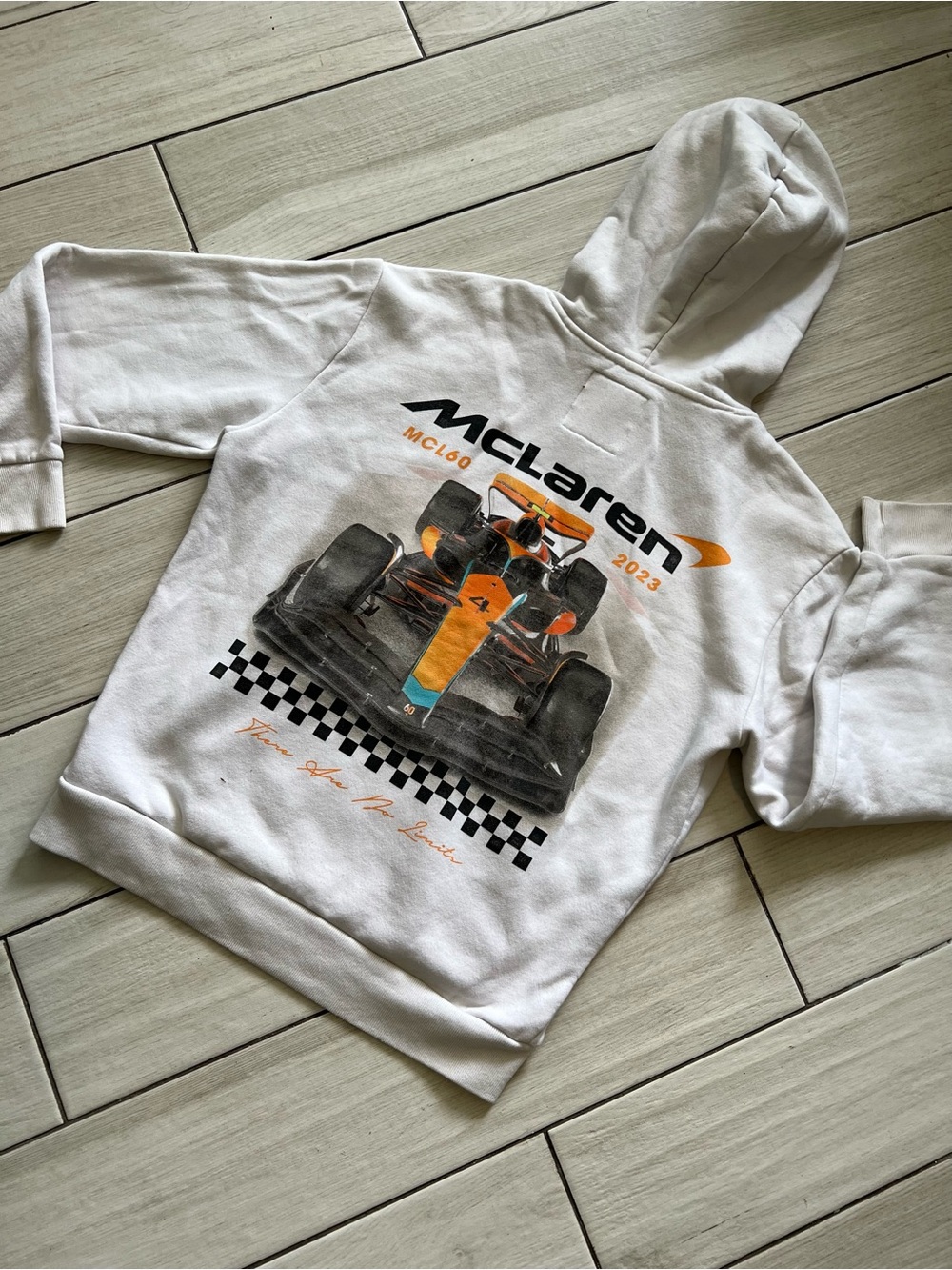 Team McLaren x Hollister Hoodie Jacket Mens Small Black Formula 1 Racing